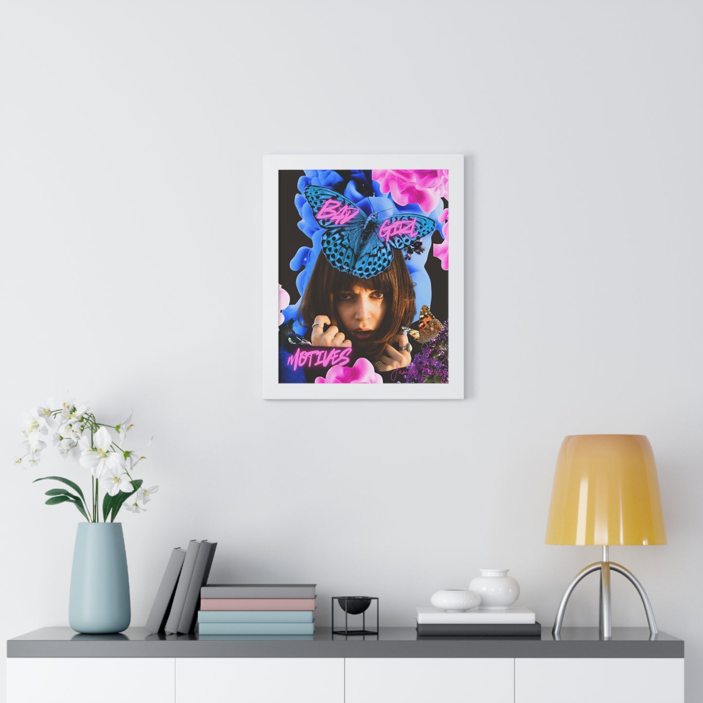 Bad Girl Motives By Jamar Berry - (Limited Circulation Framed Print)