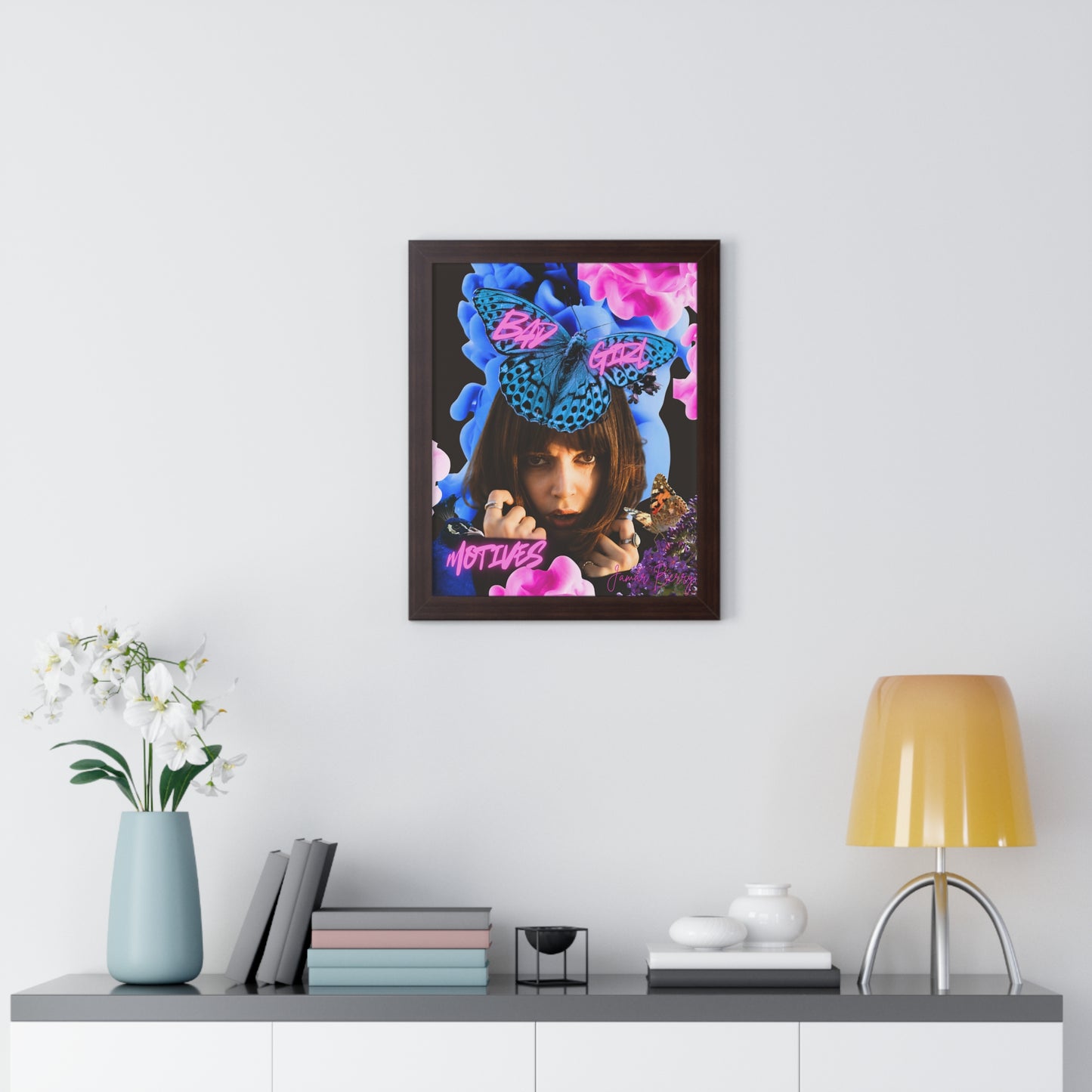 Bad Girl Motives By Jamar Berry - (Limited Circulation Framed Print)