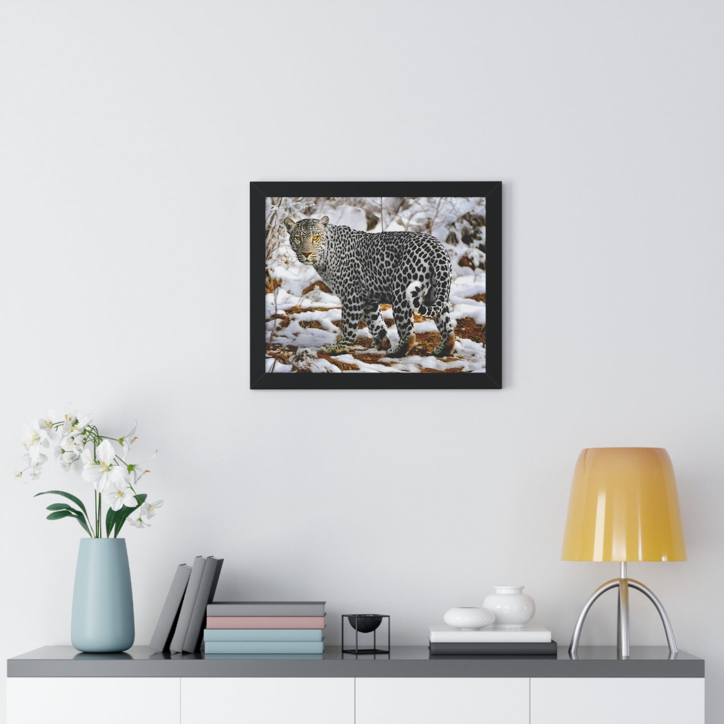 Wildlife Leopard Framed Poster