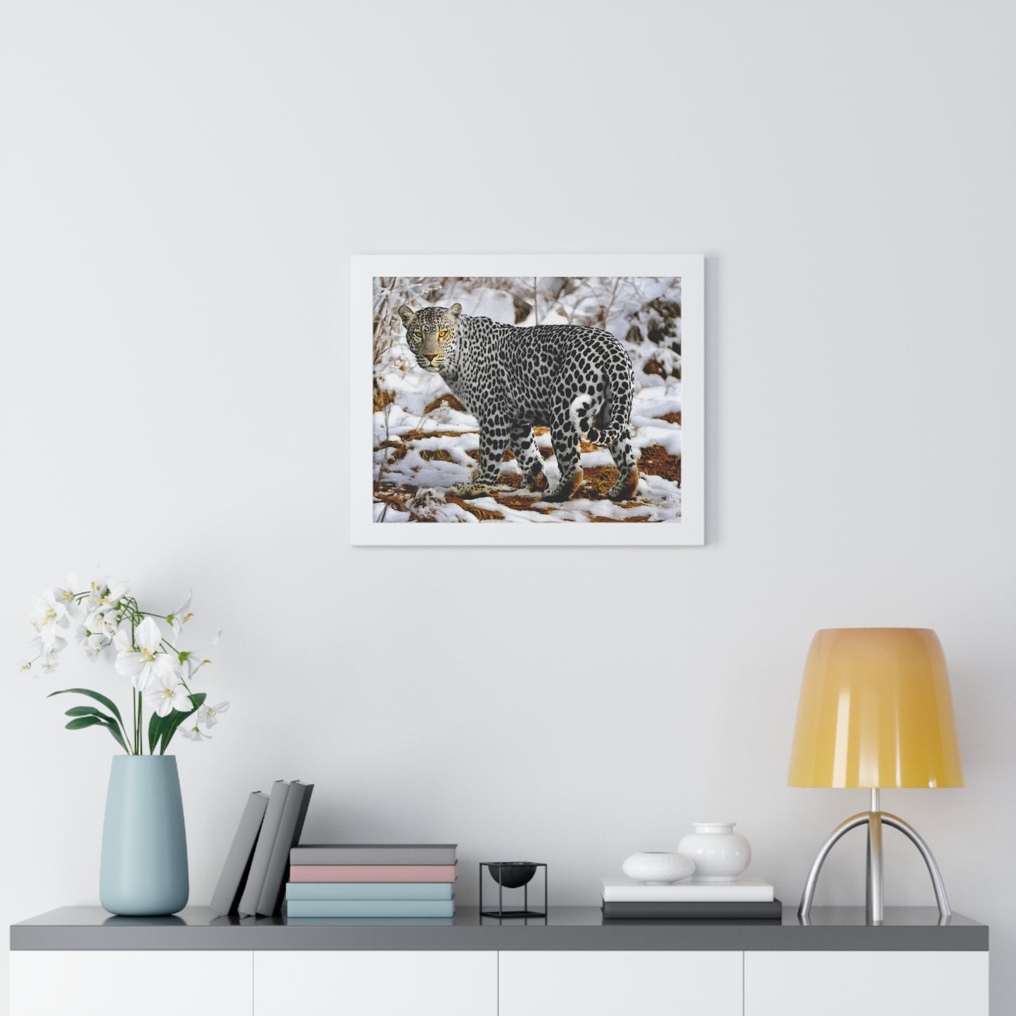 Wildlife Leopard Framed Poster